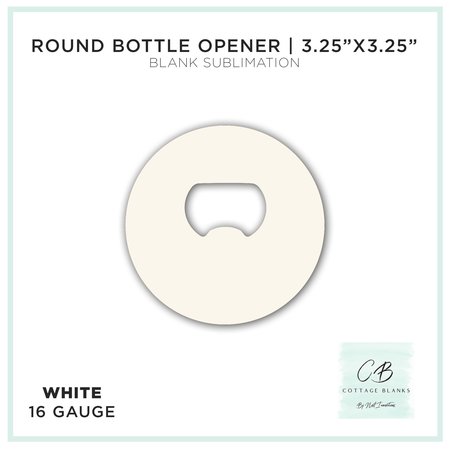 NEXT INNOVATIONS Bottle Opener - Round Sublimation Blank, 12PK 261418013